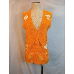 Birch Bros Orange Tennessee Football Crochet Vest Vols Basketball Knit Vest S/P
